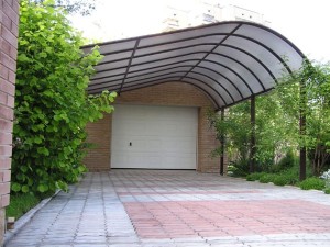 Козырек из стекла